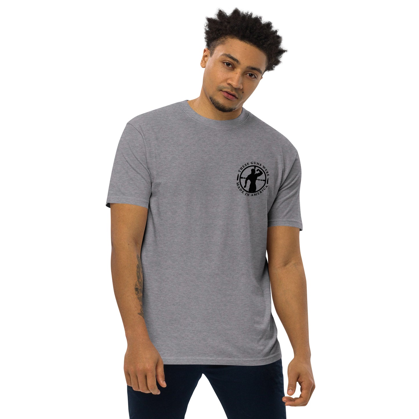 These Guns Men's Pocket Heavyweight Tee