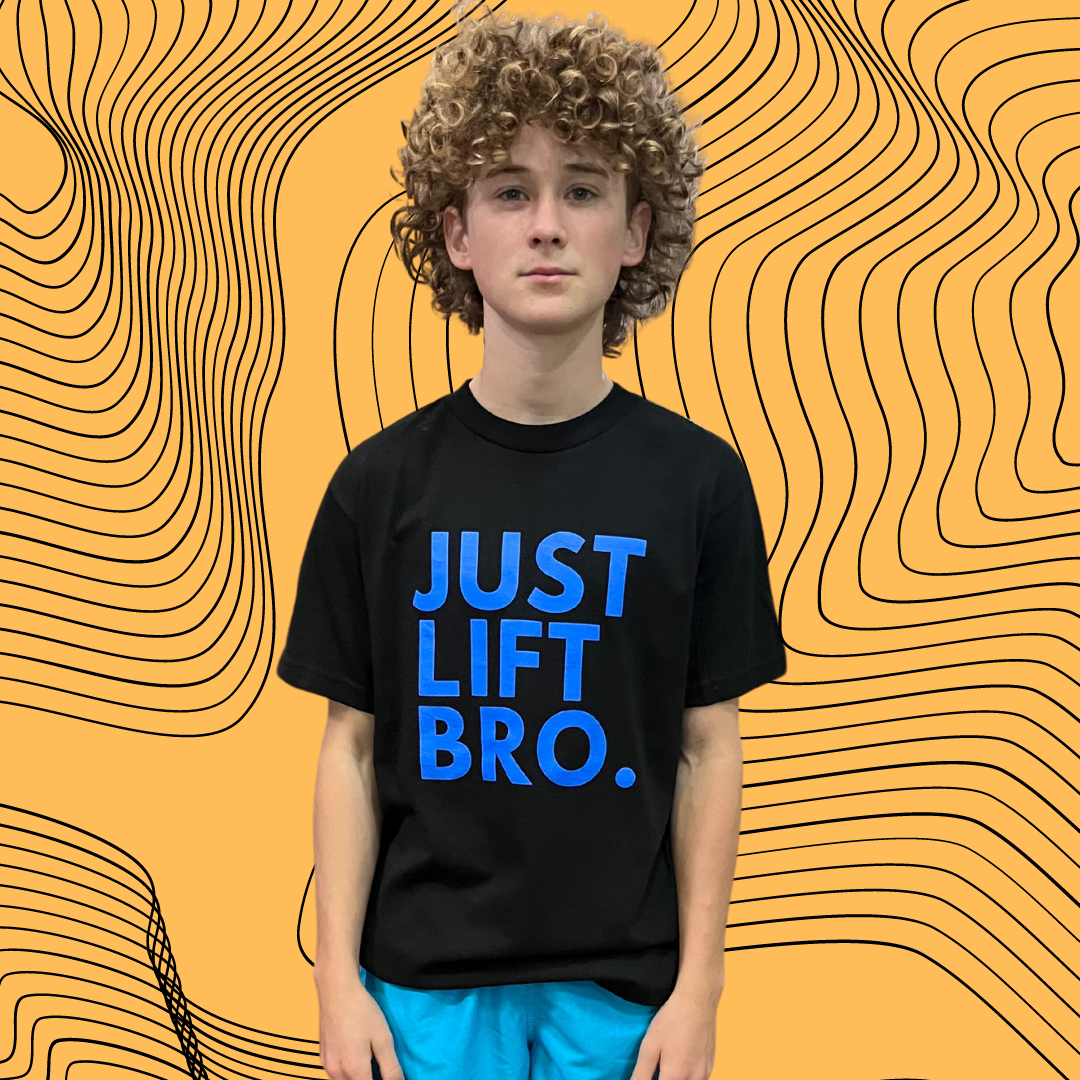 Just Lift Bro. Blue Original Tee