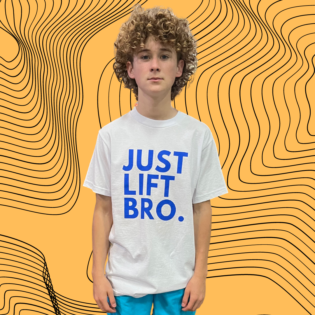 Just Lift Bro. Blue Original Tee